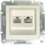 Slika DOUBLE RJ45 CAT.6 UTP DATA PEARL WHITE