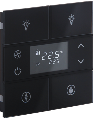 Slika Rosa Crystal Thermostat 2F Black Status Icon