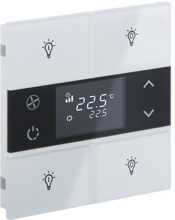 Picture of Rosa Crystal Thermostat 2F White Status Icon