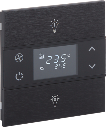 Slika Rosa Metal Thermostat 1F Anthracite Status Icon