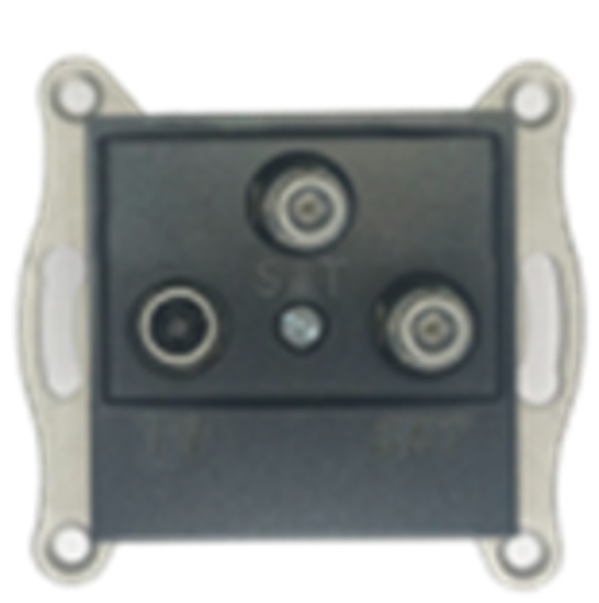 Slika TV + SAT + SAT IEC MALE + F TYPE ANTHRACITE