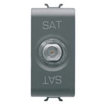 Slika F TYPE TV SOCKET 1M ANTHRACITE