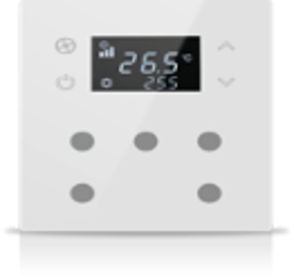 Slika MONA 5 BUTTON THERMOSTAT WHITE