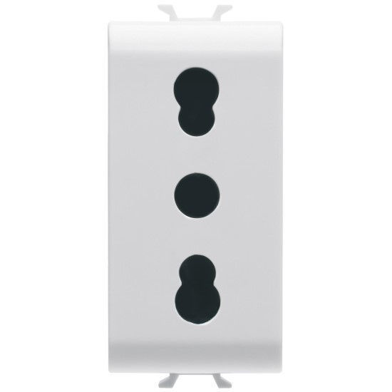 Picture of ITALIAN STANDARD SOCKET-OUTLET 16A DUAL AMPERAGE PEARL WHITE