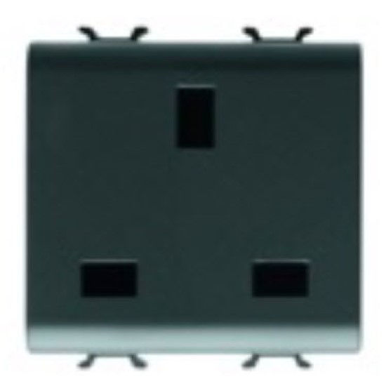 Slika S. OUTLET 2M 2P+E 13A UK ANTHRACITE