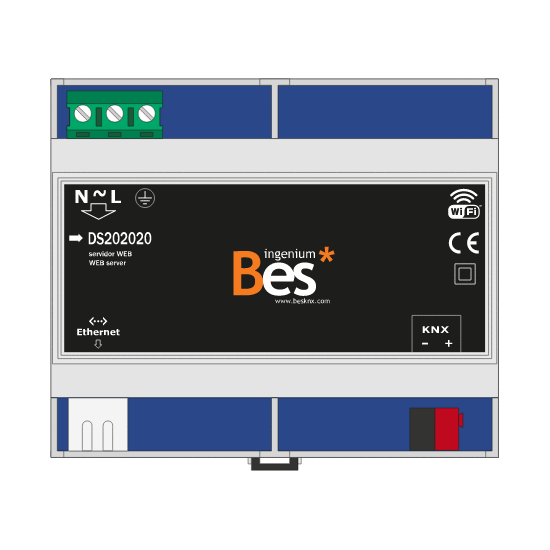 Slika KNX Web server - DIN format