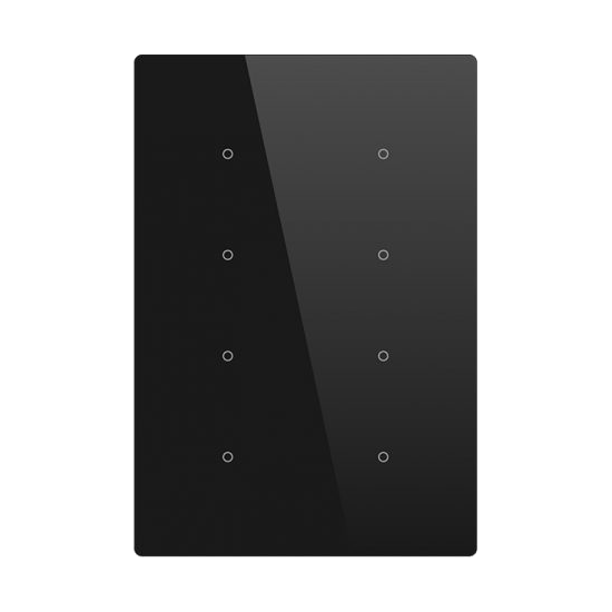 Picture of Cubik-V8 black Basic push-button 8 areas - Temp and humidity sensor