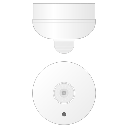 Picture of Infrared movement detector - Constant regulation - Surface