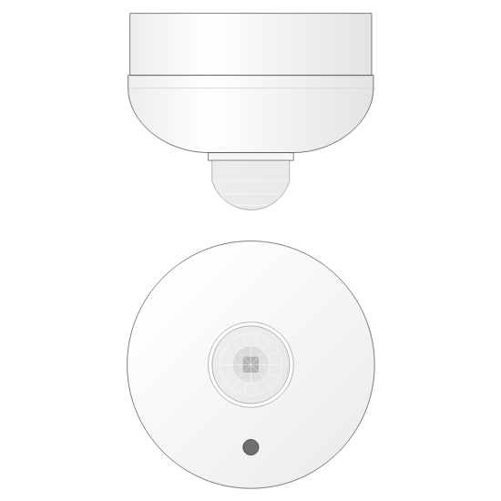 Picture of Infrared movement detector - Constant regulation - Surface