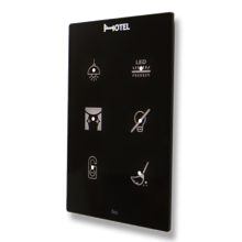 Slika Cubik-V6 black Design push-button 6 areas - Temp and humidity sensor