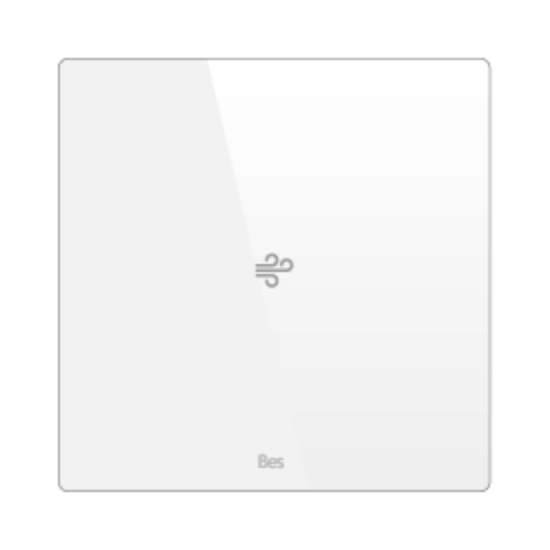 Picture of Square thermostat - Temperature and humidity sensor - Basic white