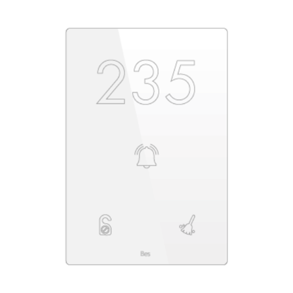 Slika Vertical touch panel - Hotel door - DND/MUR - Design white