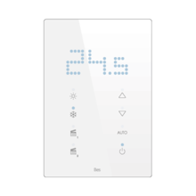 Slika Vertical touch panel thermostat - Integrated LED indicator - Basic white