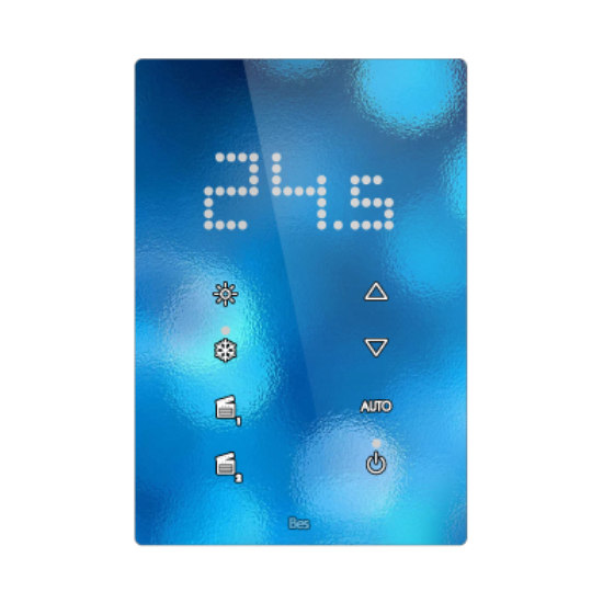 Slika Vertical touch panel thermostat - Integrated LED indicator - Design white