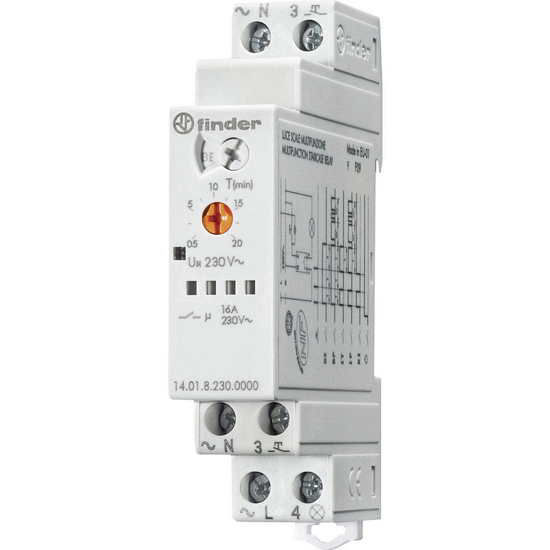 Picture of Clock relay 12-240VAC / 16A / 1CO (TLK)