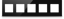 Slika MONA  FRAME EUROPEAN QUINTUPLETS BLACK