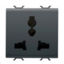 Slika UNIVERSAL SOCKET 2M ANTHRACITE