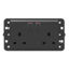 Slika TWIN SWITCHED SOCKET BRITISH STAN.2P+E 13A ANTHRACITE